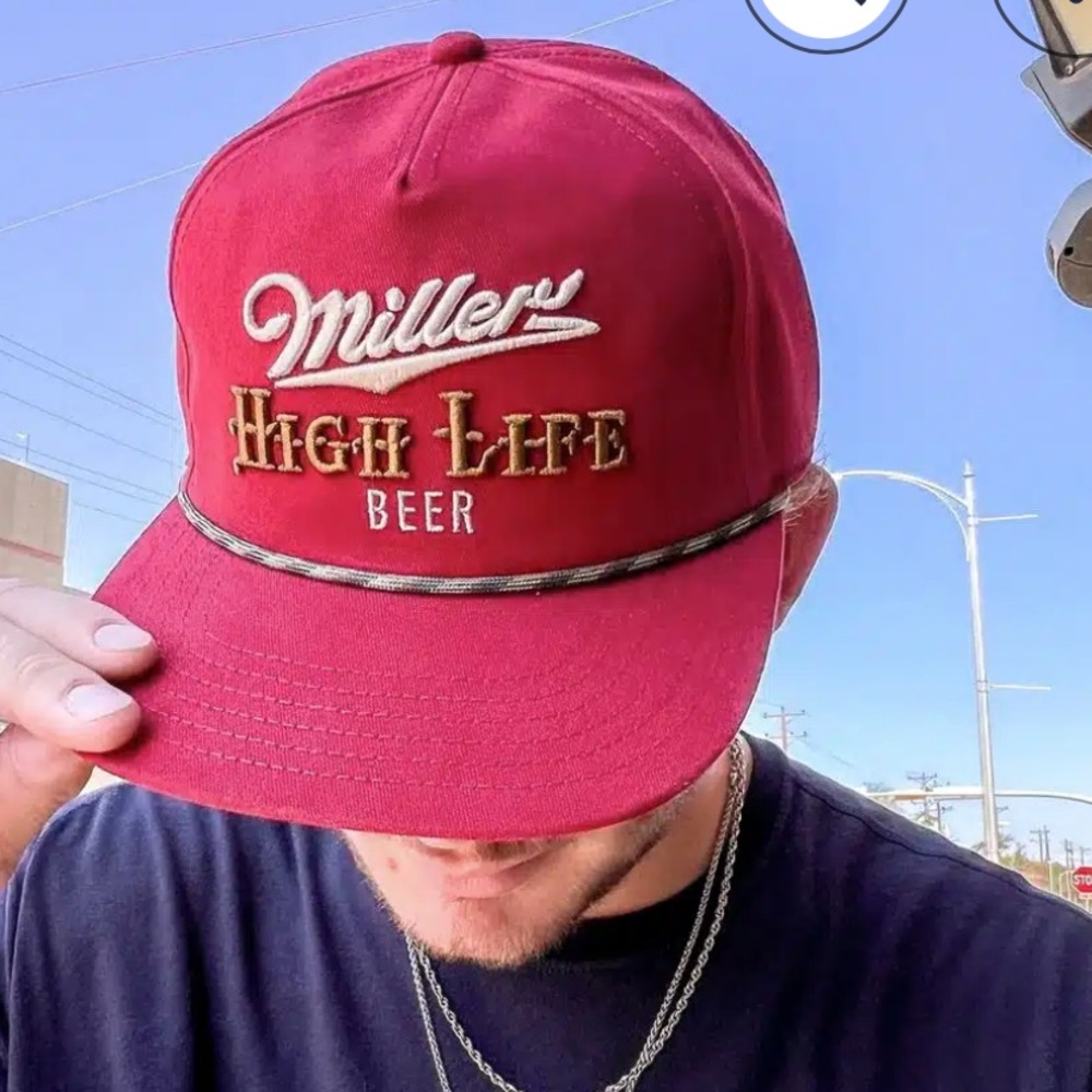 Mens Miller High Life Beer American Needle Trucker Cap Hat